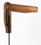 An antique toggle harpoon with period huon pine tip guard, 19th century, 70cm long overall - 3