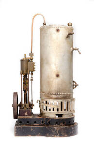Vertical steam engine with multi-tube boiler, early 20th century, German. 40cm RARE