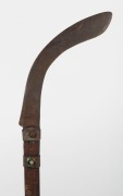 Flensing knife with timber handle from Albany, Western Australia, 19th/20th century, 128cm high - 4