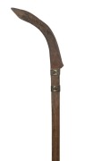 Flensing knife with timber handle from Albany, Western Australia, 19th/20th century, 124cm high - 2