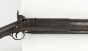 A whaler's antique percussion cap bomb lance gun with skeletonised stock, 19th century, 97cm long - 2