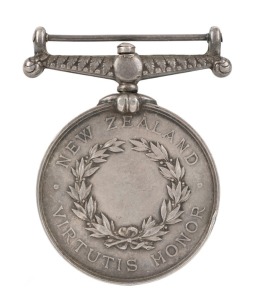 CAMPAIGN MEDAL: NEW ZEALAND MEDAL, silver, undated, engraved to GEORGE BELL. ENSIGN. 3RD WAIKATO MILITIA.