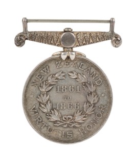 CAMPAIGN MEDAL: NEW ZEALAND MEDAL, silver, dated 1861 TO 1866, engraved name removed.