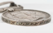 The EGYPT MEDAL to an AUSTRALIAN serving in SUDAN: silver, with undated reverse, SUAKIN 1885 clasp; engraved to 1223. GUN: J. HENDERSON. N.S.W. ARTY: Joseph (or John) Henderson was a member of the New South Wales contingent of volunteers who "answered the - 4