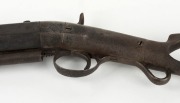 A whaler's antique percussion cap bomb lance gun with skeletonised stock, 19th century, 92cm long - 3