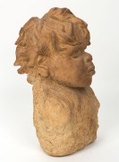 WILLIAM RICKETTS pottery bust of a young boy, incised "Wm. Ricketts", ​​​​​​​32cm high - 2