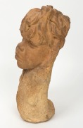 WILLIAM RICKETTS pottery bust of a young boy, incised "Wm. Ricketts", ​​​​​​​32cm high - 4