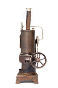 Vertical steam engine c1910 possibly German. Height 36.5cm