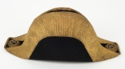 Officer's bicorn hat with embroidered gilt decoration, ​​​​​​​15cm high, 34cm wide. - 3