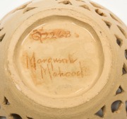 MARGUERITE MAHOOD pierced pottery dragon bowl, incised "Marguerite Mahood", ​​​​​​​4cm high, 15cm diameter - 2