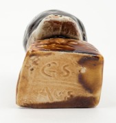 GRACE SECCOMBE&nbsp;pottery kookaburra statue, incised "G.S. AUS.", ​​​​​​​9cm high - 5