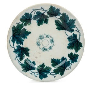 "Gardeners & Amateurs Horticultural Society" porcelain plate stamped "Mann, Venables & Co. Hanley". ​​​​​​​The society was founded in Launceston Tasmania in 1844. 26cm diameter