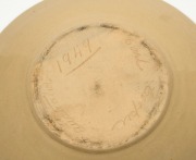 CARL COOPER pottery bowl with Aboriginal motif, incised "Carl Cooper, Australia, 1949", 23cm diameter - 2