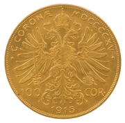 Austria - Coins: 100 Corona Franz Josef, 1915 Gold restrike, aUnc.