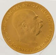 Austria - Coins: 100 Corona Franz Josef, 1915 Gold restrike, aUnc. - 2