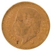 Mexico - Coins: Five Pesos, Miguel Hidalgo, gold, 1955 (4 examples). - 8