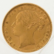 1871 Sovereign, Young head, St. George reverse, EF. - 2