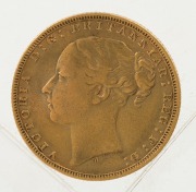 1880 Sovereign, Young head, St. George reverse, Melbourne, VF. - 2