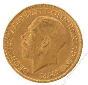 1912 Sovereign, George V, St. George reverse, Melbourne, Unc. - 2