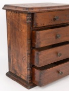 An antique four drawer apprentice chest, kauri and Baltic pine with cedar trim, South Australian origin, 19th century, 38cm high, 35cm wide, 20cm deep  - 2