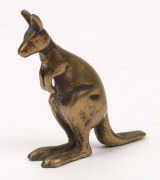 Two cast metal kangaroo statues, 19th/20th century, 12cm and 9cm high - 5