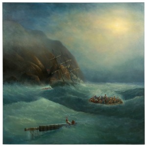 JOHN DOLLERY (1933-2014), "Ray Of Hope", oil on canvas, titled verso and signed lower left "J Dollery", 122cm x 122cm