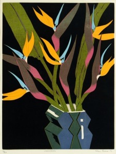 AILEEN BROWN (1946 - ), Strelitzias, colour&nbsp;lithograph, 31/50, signed lower right "Aileen Brown, '86", 44 x 34cm, 60 x 48cm overall