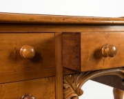 A huon pine lady's desk with gallery top, 19th century, 83cm high,120cm wide, 58cm deep - 2