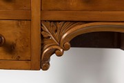 A huon pine lady's desk with gallery top, 19th century, 83cm high,120cm wide, 58cm deep - 3