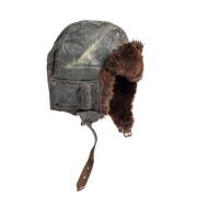 AN ARCHIVE OF AMY JOHNSON MEMORABILIA. The archive comprises: a signed postcard of Johnson standing next to her DH60G Gipsy Moth; Amy Johnson's fur-lined leather flying helmet by Pike Brothers of Brisbane; a leather-bound and boxed "Presentation [album] t - 2