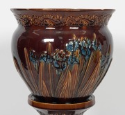 HOFFMAN POTTERY "Iris" jardiniere on matching pedestal, ​​​​​​​91cm high - 2