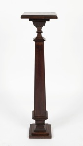 An Australian silky oak pedestal, Queensland origin, early 20th century, ​​​​​​​96cm high, 24cm wide, 24cm deep