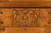 An antique Australian huon pine eight drawer chest with carved corbels and hat drawer, Melbourne origin, circa 1880, ​​​​​​​144cm high, 123cm wide, 60cm deep - 2