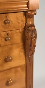 An antique Australian huon pine eight drawer chest with carved corbels and hat drawer, Melbourne origin, circa 1880, ​​​​​​​144cm high, 123cm wide, 60cm deep - 3