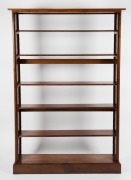 Australian Arts & Crafts blackwood bookshelves, early 20th century, ​​​​​​​183cm high, 122cm wide, 26cm deep