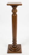 An antique Australian maple pedestal, Queensland origin, 19th/20th century, 91cm high, 23cm wide, 22cm deep