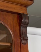 An antique Australian cedar library bookcase, Melbourne origin, circa 1870, 235cm high, 126cm wide, 50cm deep - 3