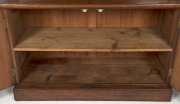 An antique Australian cedar library bookcase, Melbourne origin, circa 1870, 235cm high, 126cm wide, 50cm deep - 4