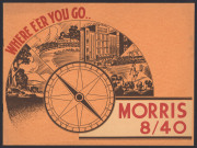 [MOTOR CAR BROCHURES] A "Morris 8/40" 12-page brochure, circa 1935, for York Motors, William Street, Sydney; also, an "Oldsmobile Sixes and Eights" 16-page colour brochure, circa 1937, for General Motors - Holden's Limited (Printed in Australia). (2 items