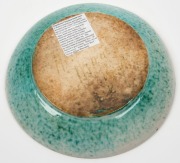 ARTHUR MERRIC BOYD&nbsp; pottery fruit bowl adorned with hand-painted Christmas beetle, incised "Arthur Merric Boyd", 4cm high, 25cm diameter - 3