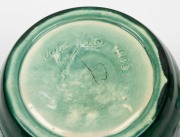 KLYTIE PATE green glazed lidded pottery vessel handsomely adorned with cats in high relief, incised "Klytie Pate", - 6