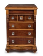 An antique Australian apprentice chest, cedar and honeysuckle with original glass knobs, South Australian origin, 19th century, ​​​​​​​59cm high, 38cm wide, 31cm deep - 2