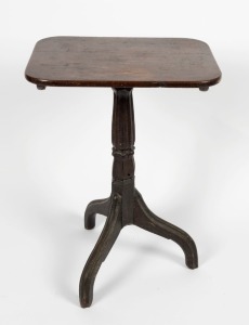 An unusual Colonial wine table with crab feet, unknown timbers and origin, most likely early 19th century, 76cm high, 57cm wide, 46cm deep