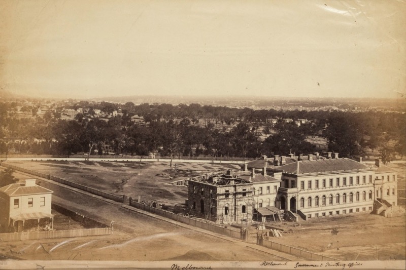 CHARLES NETTLETON (& others), collection of five early Melbourne albumen prints, circa 1860s,