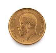 GEORGE V 1915 half sovereign, Sydney mint, lovely condition. - 2