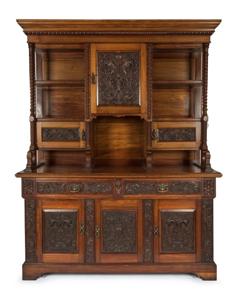 A fine and impressive antique Australian blackwood sideboard with