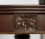 Anglo-Indian antique padouk&nbsp;tilt top centre table with impressively-carved pedestal&nbsp;base, circa 1835. 75cm high, 152cm diameter. - 3