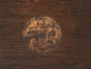 HILL & SONS of Sydney, fine antique Colonial twin pedestal sideboard with Thomas Hope scroll back, acanthus carved corbels,&nbsp;and lobed pilastered panelled doors, circa 1850s. Maker's label affixed to back, plus stamped initials to drawers. 125cm high, 183c - 6