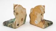 REMUED rare pair of koala bookends, incised "Remued, 337", 11cm high - 2