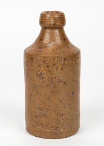 T. FIELD POTTER, SYDNEY antique pottery ginger beer bottle, factory mark to side, 16.5cm high